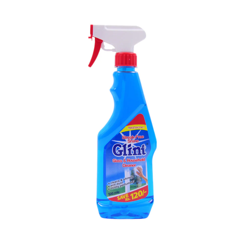0721688860600_724ec0fa-67b8-42f7-8469-e563f816ae80 GLINT GLASS & HOUSEHOLD CLEANER SAVE RS.120 500 ML - Image 1
