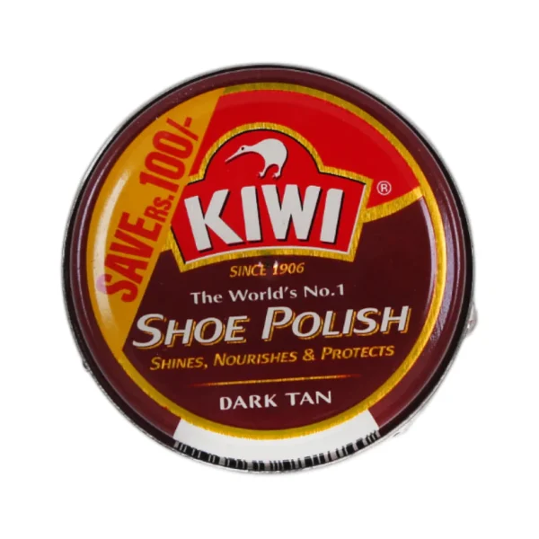 KIWI SHOE POLISH DARK TAN TIN 45ML PROMO PACK