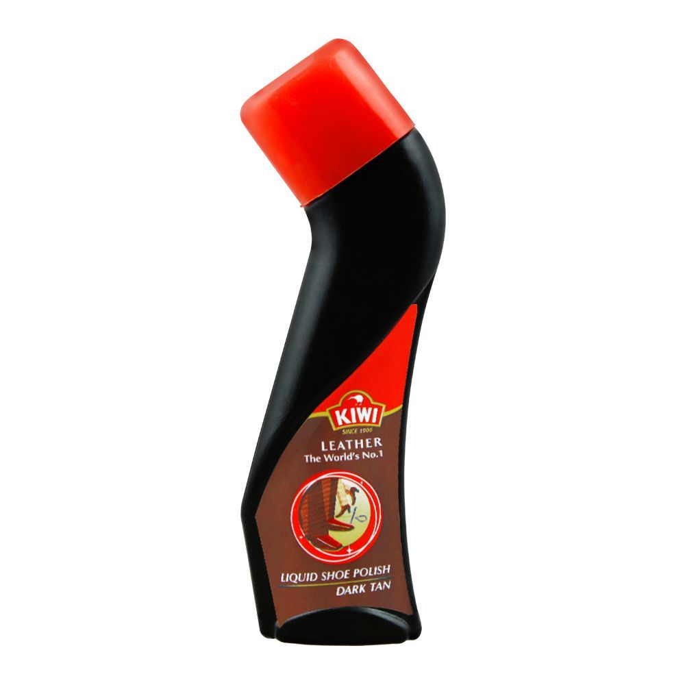 1037661-1 KIWI SHOE POLISH LIQUID DARK TAN NETURAL 75 ML - Image 1