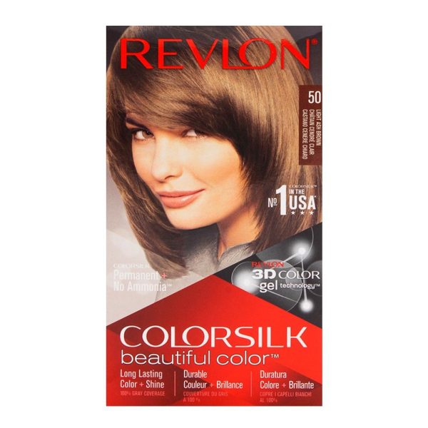 REVLON HAIR COLOR SILK LIGHT ASH BROWN 50
