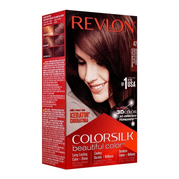 REVLON HAIR COLOR SILK MEDIUM RICH BROWN 47