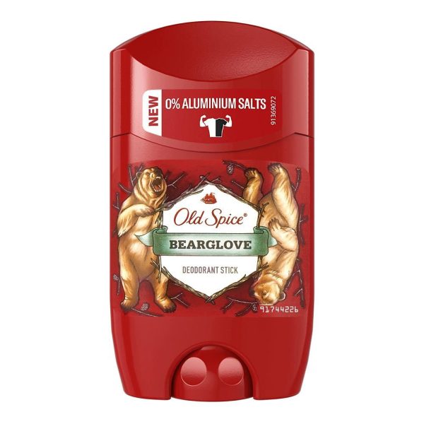 OLD SPICE DEO STICK BEARGLOVE 0% ALUMINIUM SALTS 50 ML