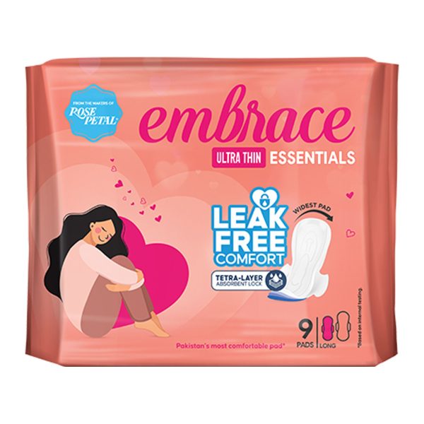 ROSE PETAL EMBRACE MAXI ESSENTIALS LONG 8 PADS