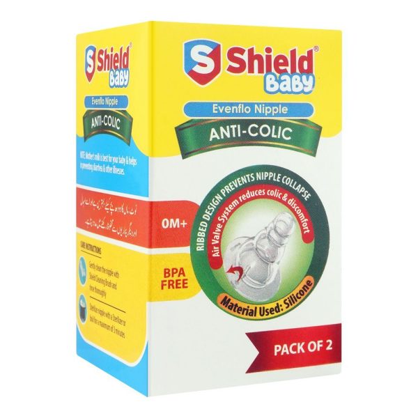 SHEILD EVENFLO NIPPLE ANTI COLIC