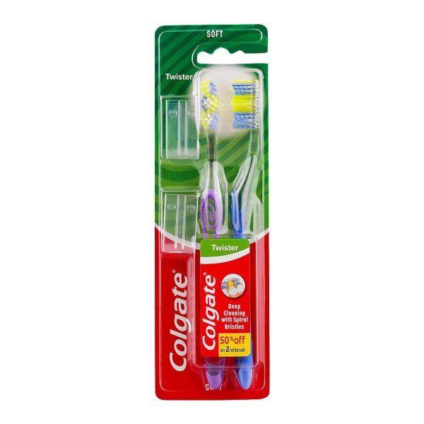 COLGATE TWISTER TOOTHBRUSH TWIN SOFT