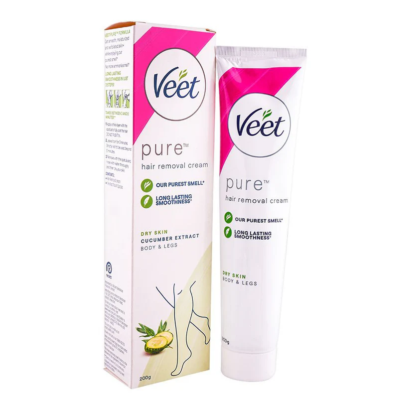 1262691-1 VEET HAIR REMOVAL CREAM SILK & FRESH DRY SKIN 200 GM - Image 1
