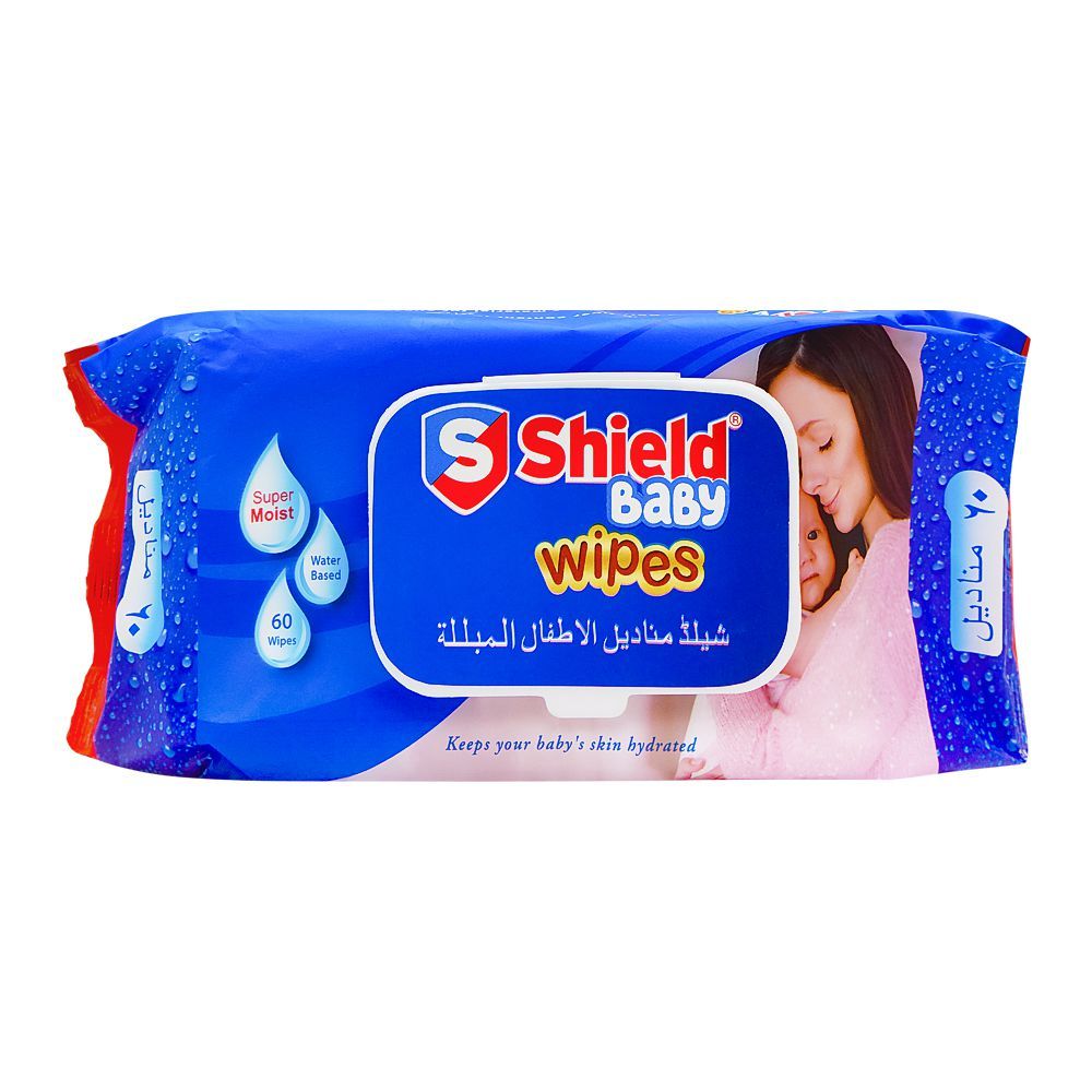 1264329-1 SHEILD BABY WIPES 60PCS - Image 1