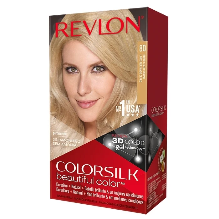 154089_f REVLON HAIR COLOR SILK RUBIO CLARO CENIZO 80 - Image 1