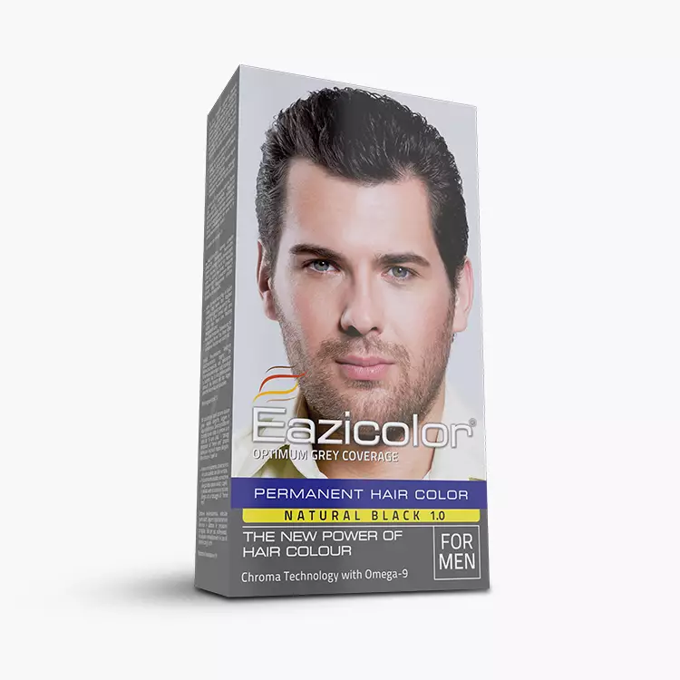 16_1 EAZICOLOR PREMIUM HAIR COLORNATURAL BLACK 1.0 35ML FOR MEN - Image 1