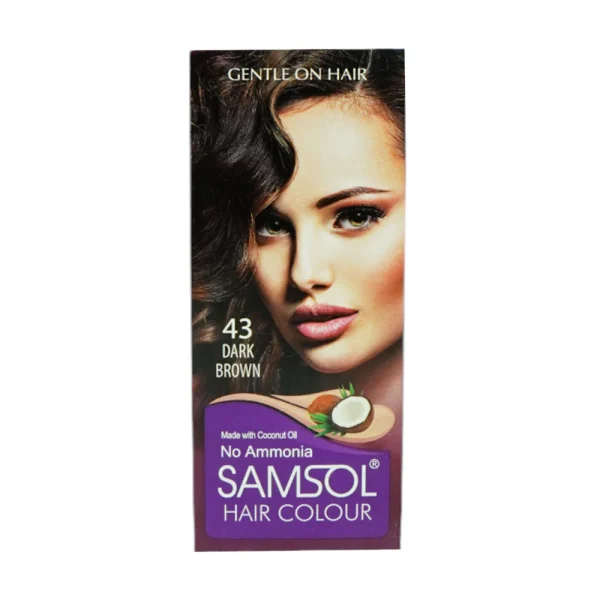SAMSOL HAIR COLOR DARK BROWN NO43