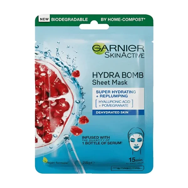 GARINER SKIN ACTIVE HYDRA BOMB SHEET MASK