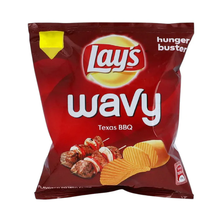 30 way LAYS WAVY BBQ CHIPS 16GM - Image 1