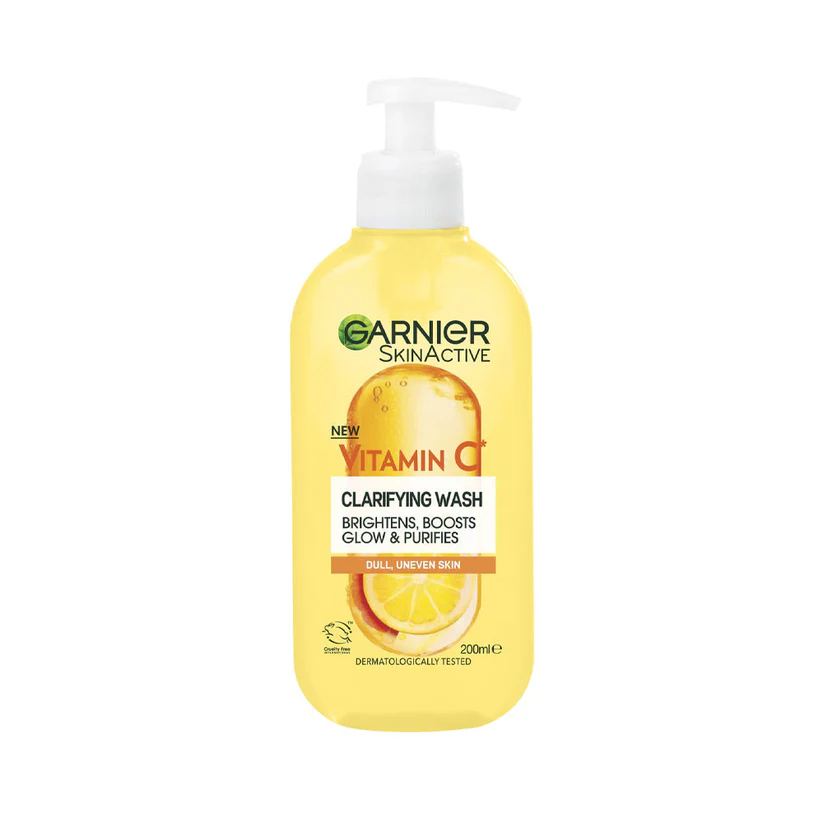 3600542524261 GARNIER VITAMIN C CLARIFYING FACE WASH 200ML - Image 1