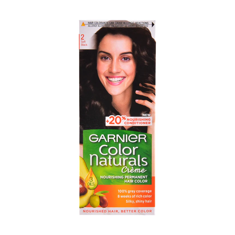 3610340030222_6206310d-6faf-42f4-94f4-296493de8d69 GARNIER COLOR NATURALS CREME LUMINOUS BLACK 2 PC - Image 1