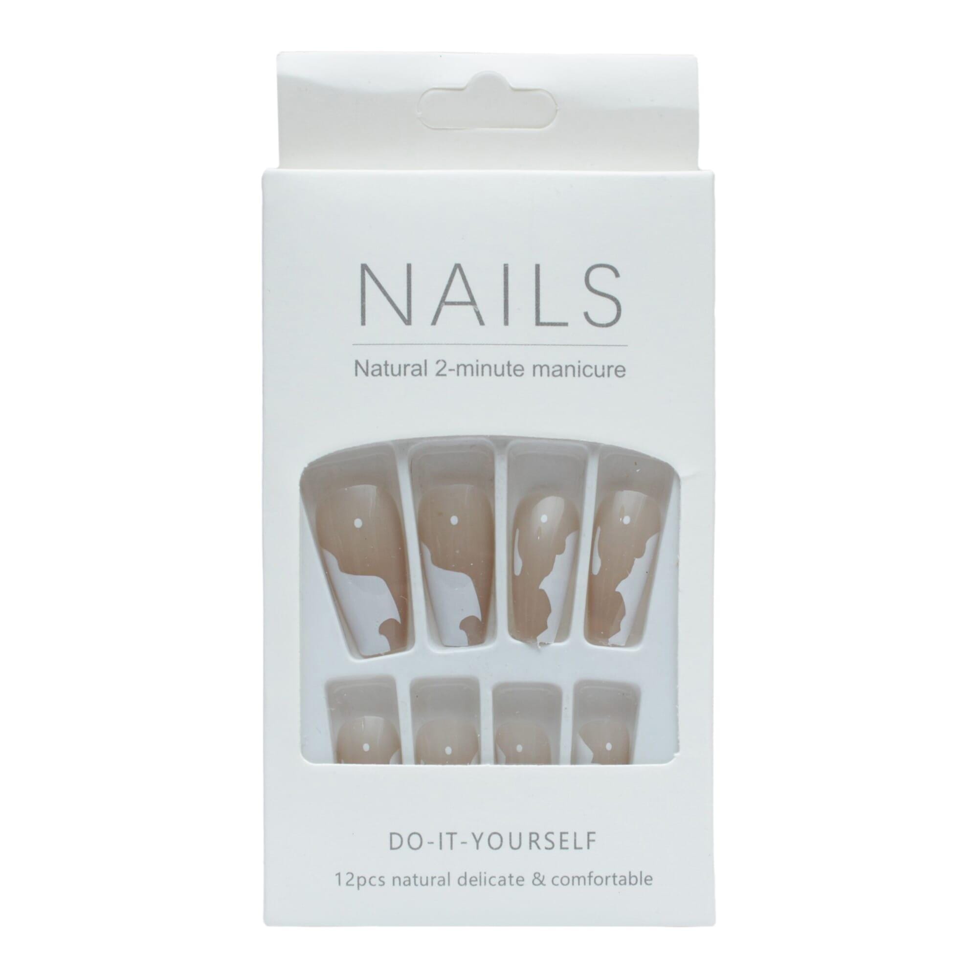 38d0819097eb5ce894ae9cb5d37400f0 NAILS NATURAL 2 MINUTE MANICARE 12PCS - Image 1