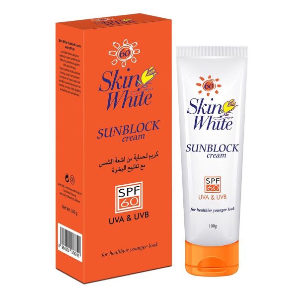 SKIN WHITE SUN BLOCK CREAM 60 SPF 100GM