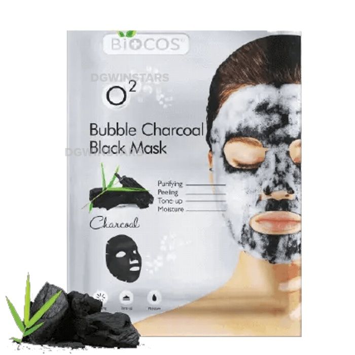 3f2d9dcfb407c3365800bccc76088dfe BIOCOS BUBBLE CHARCOAL BLACK MASK - Image 1