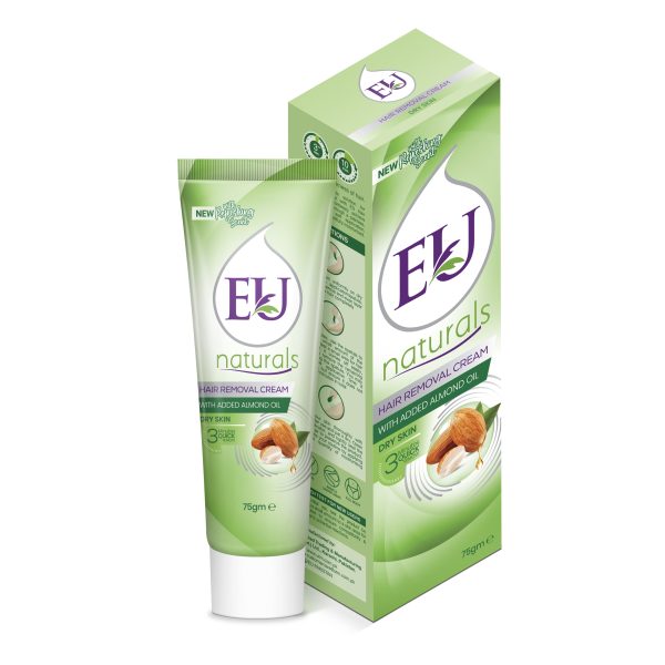 EU HAIR REMOVAL CREAM FOR DRY SKIN WITH ALMOND OIL 75 GM
