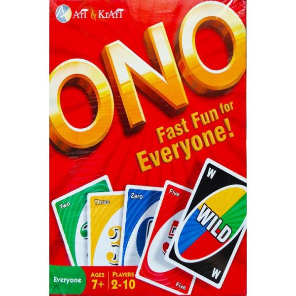 ART KRAFT ONO CARD FUN FOR EVERYONE GAME