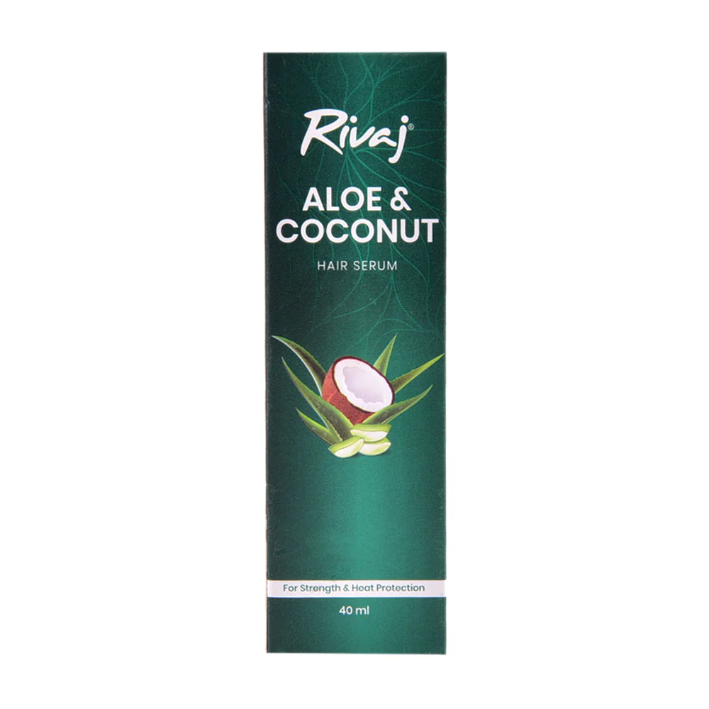 5056446708401_aeac9773-6f93-4600-9827-c4c0dd996c3d RIVAJ HAIR SERUM ALOE & COCONUT 40ML - Image 1