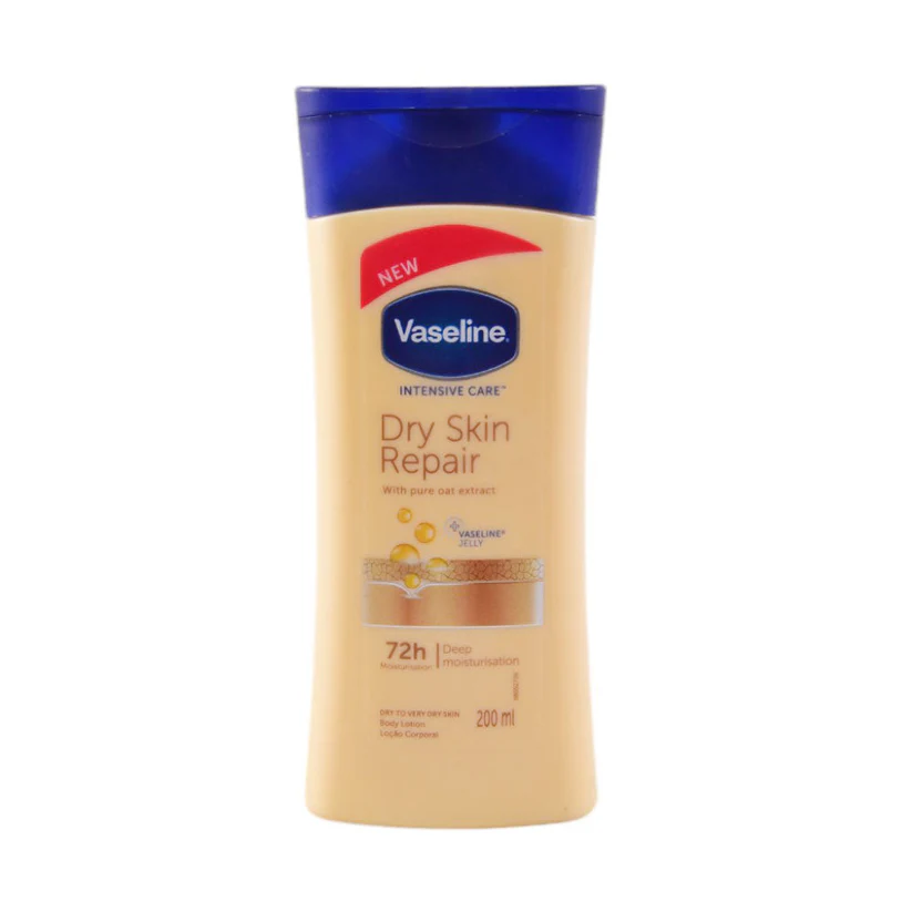 6001087357258_1ae7c2f5-9c57-4647-b2c3-97099cd1226d VASELINE LOTION INTENSIVE CARE DRY SKIN REPAIR 200 ML - Image 1