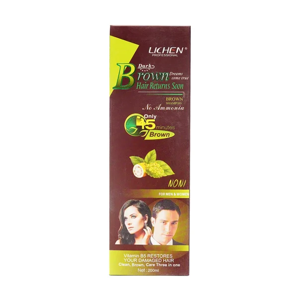 LICHEN DARK BROWN HAIR RETURNS SHAMPOO 200ML
