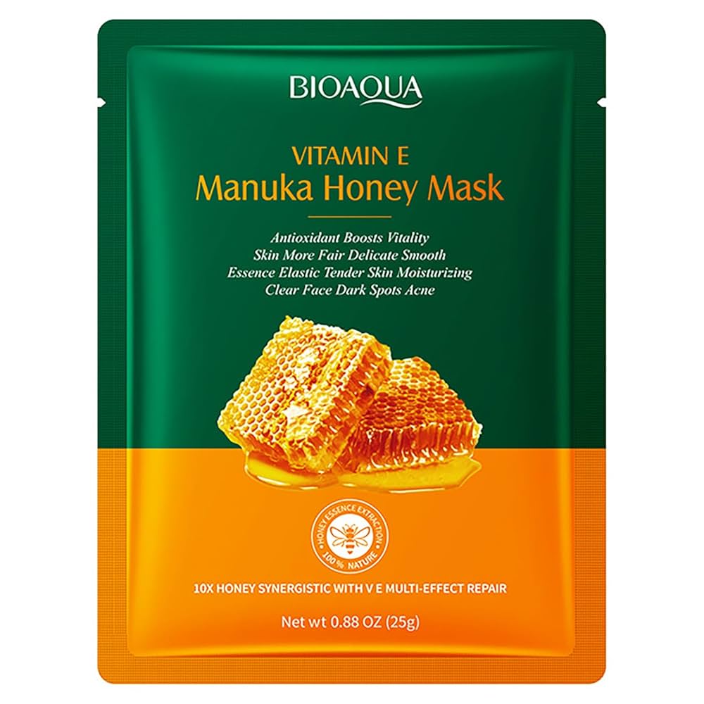 71n1m41jlaL._UF1000,1000_QL80_ BIOAQUA VITAMIN E MANUKA HONEY FACIAL MASK - Image 1