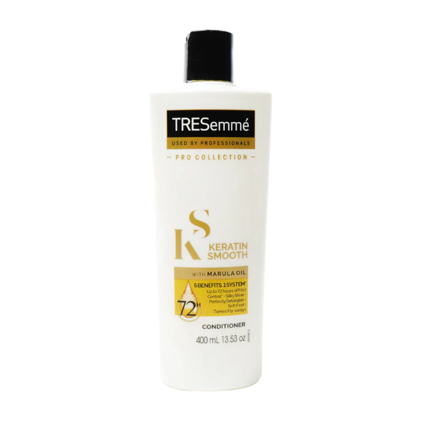 8710447224366_1_47efd8f7-6634-480b-91de-c23924a128b5 TRESEMME CONDITIONER KERATIN SMOOTH MARULA 72H 400 ML - Image 1