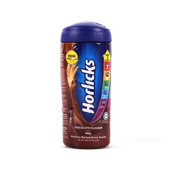 HORLICKS DRINKING POWDER CHOCOLATE JAR 400 GM