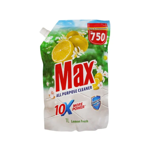 MAX CLEANER ALL PURPOSE POUCH LEMON 1 LTR