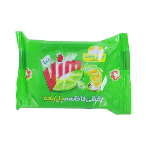 VIM DISH WASHER LEMON & SALT BAR GREEN 75 GM