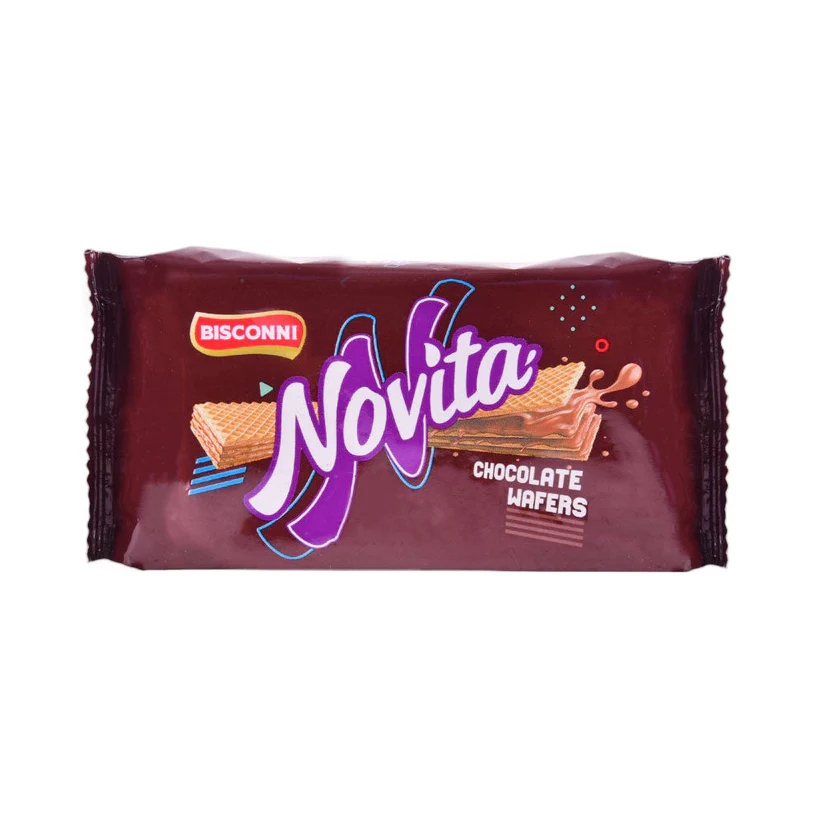 8961102505447_044adca0-e42c-4508-a066-3b8e419ac6ef BISCONNI NOVITA CHOCOLATE WAFERS 40 GM - Image 1