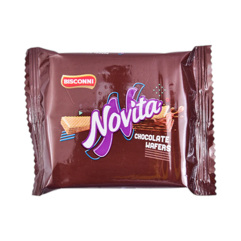 8961102508882_a5bd50dd-8d28-441e-922f-4b3b104d0dae BISCONNI NOVITA CHOCOLATE WAFE 12 GM - Image 1