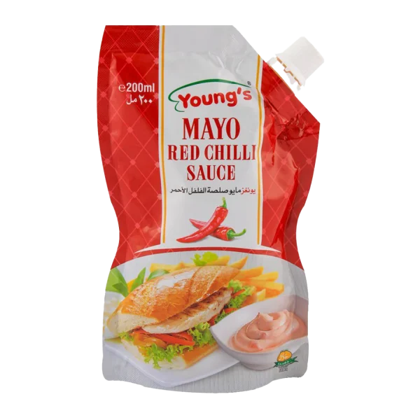 YOUNGS MAYO RED CHILLI SAUCE 200GM