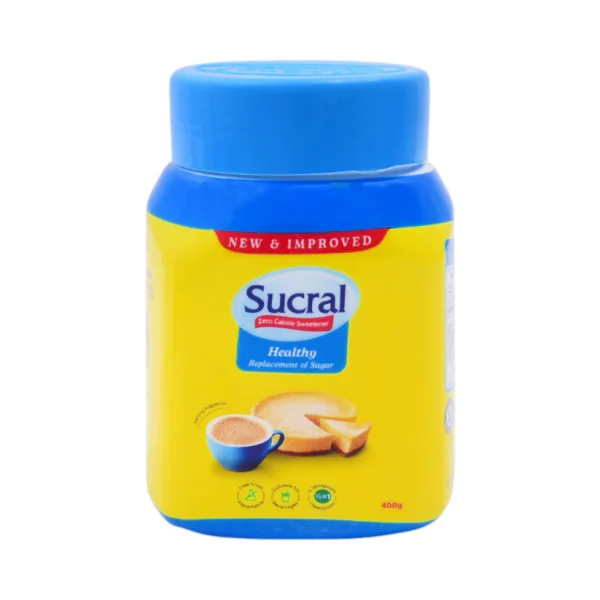 SUCRAL ZERO CALORIE SWEETNER JAR 400GM