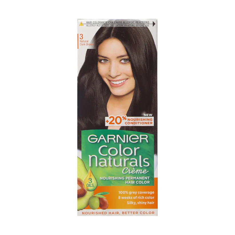 8964000462249_3db6ee2d-b511-474a-aa66-6f2895dfda97 GARNIER COLOR NATURALS CREME DARK BROWN 3 - Image 1