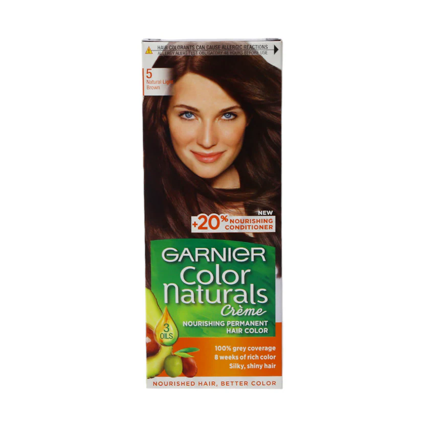 8964000462287_654d03c0-25ca-41cb-8ca2-fd285e6a9741 GARNIER COLOR NATURALS CREME LIGHT BROWN 5 PC - Image 1