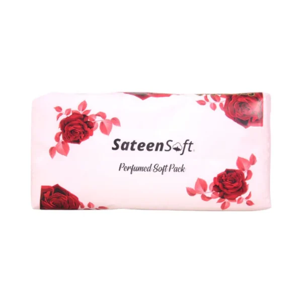 SATEEN SOFT PACK PERFUMED COTTON TISSUE 100PCS