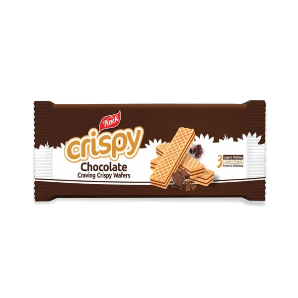 TRACK CRISPY WAFERS CHOCOLATE 150GM