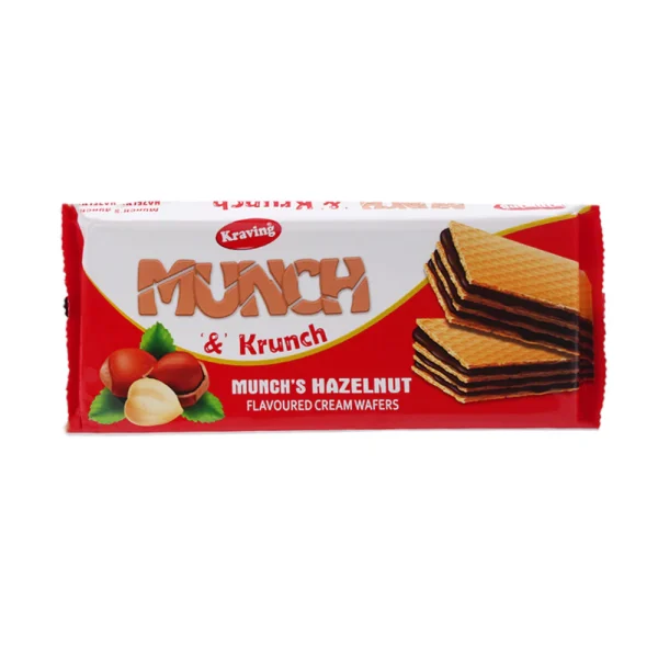 KRAVING MUNCH WAFER HAZELNUT 150GM