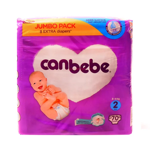 CANBEBE DIAPER NEW JUMBO 2,3-6 KG (PACK 1 PCS 70)
