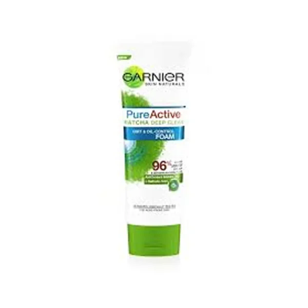 GARNIER SKIN NATURALS PURE MATCHA DEEP CLEAN FACE WASH 100ML