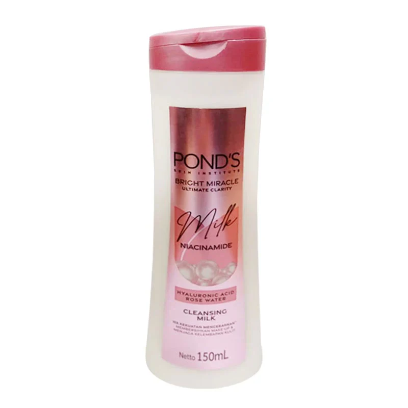 932203_ponds_milk_niacinamide POND'S BRIGHT MIRCALE ULTIMATE MILK CLEANSING 150ML - Image 1