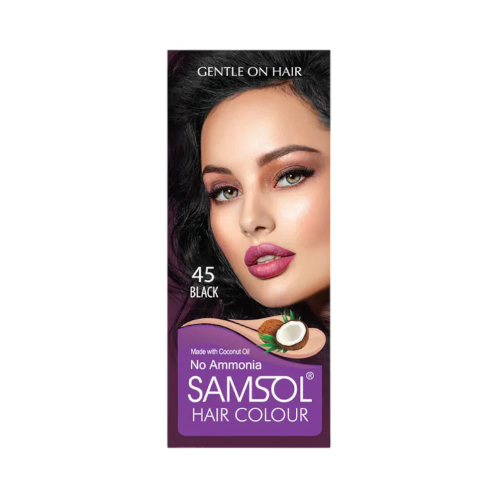 AFP-000007165 SAMSOL HAIR COLOR BLACK 45 50ML - Image 1