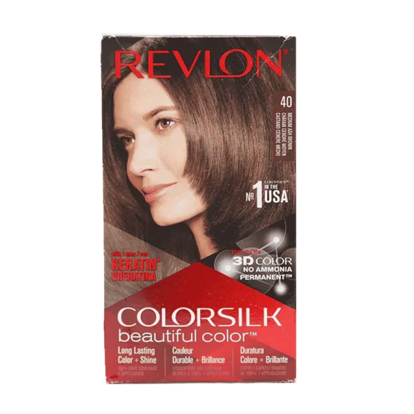 REVLON HAIR COLOR SILK MEDIUM ASH BROWN 40