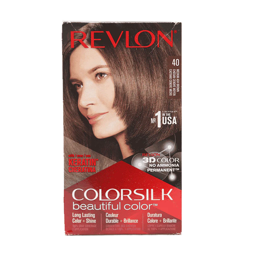 AFP-000008015 REVLON HAIR COLOR SILK MEDIUM ASH BROWN 40 - Image 1