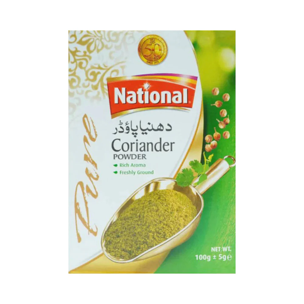 AFP-000009144_64f10e9a-7b6f-47da-b017-13868462a12c NATIONAL PURE CORIANDER POWDER 100 GM - Image 1