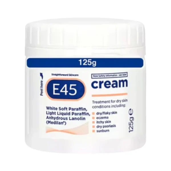 E45 CREAM FOR DRY SKIN JAR 125 GM