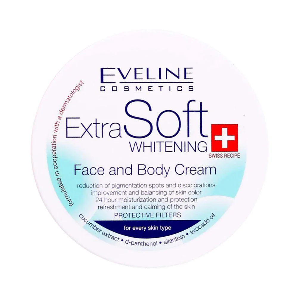 AFP-000089252_3df43015-5439-46ab-911e-77348bfbf726 EVELINE FACE & BODY EXTRA SOFT WHITENING CREAM 200 ML - Image 1
