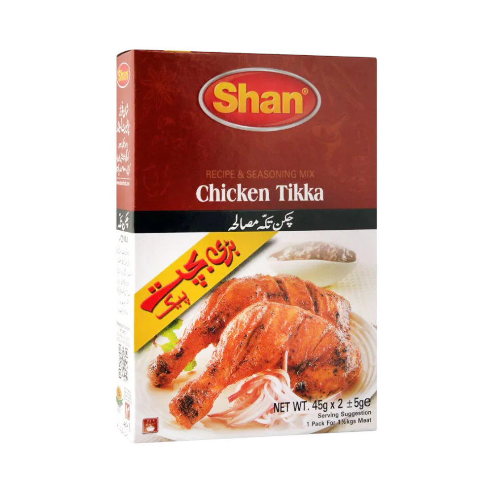 AFP-000114497_38c64a08-a332-4bf5-90af-4ee8a2d6d13f SHAN MASALA CHICKEN TIKKA ECONOMY PACK 100 GM - Image 1